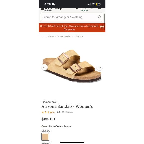 Birkenstock -Arizona suede leather sandals - women’s 39 Us 8 - Picture 10 of 10